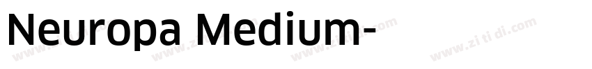 Neuropa Medium字体转换